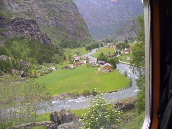 05 - Flåm Village from the Flåm Railway