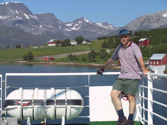 11 - Laurie enjoying the Norwegian panoramic views!