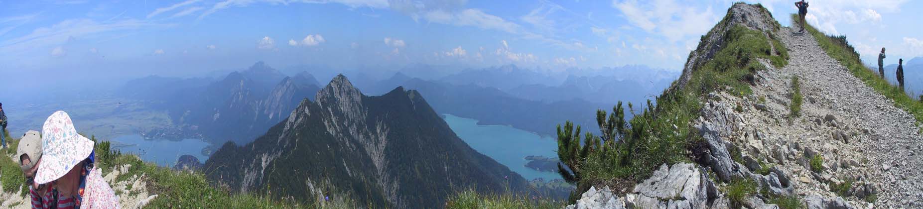 28-Panoramic views from Heimgarten, looking over Kochelsee & Walchensee