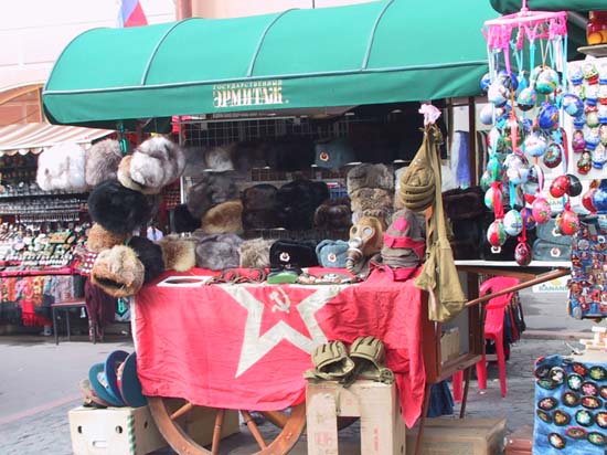 12 - Various Russian hats on Sale in St Petersburg!