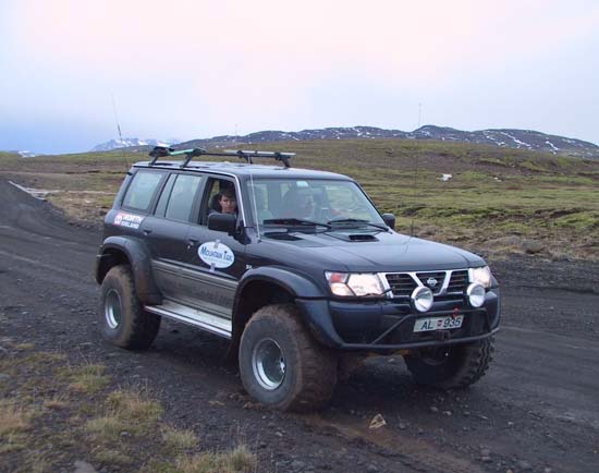 08 - Heidi enjoying the Mountain Taxi Tour!