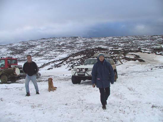 14 - Siggi & Heidi climbing the Langjökull Glacier