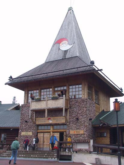 16-Laurie checks out Santa Claus Office on Arctic Circle