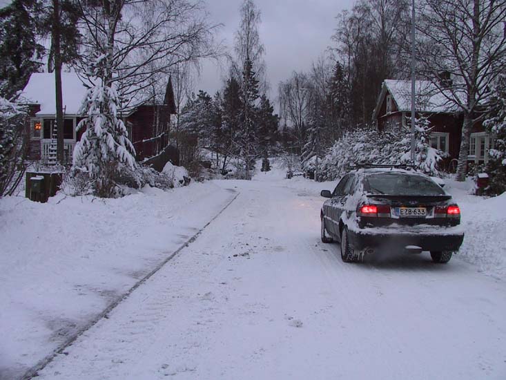 30-Our Saab outside our appt in Nov