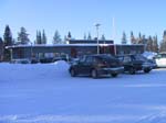 39-Our car parked outside our work office in Kuusamo