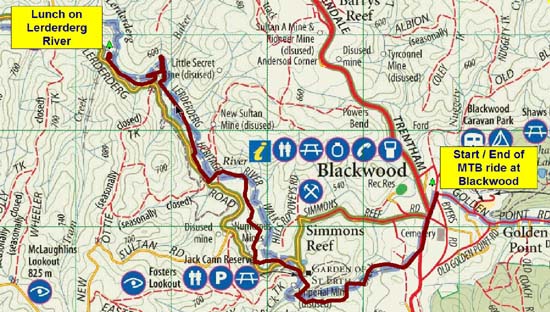 12-MTB Track along Lerderderg River