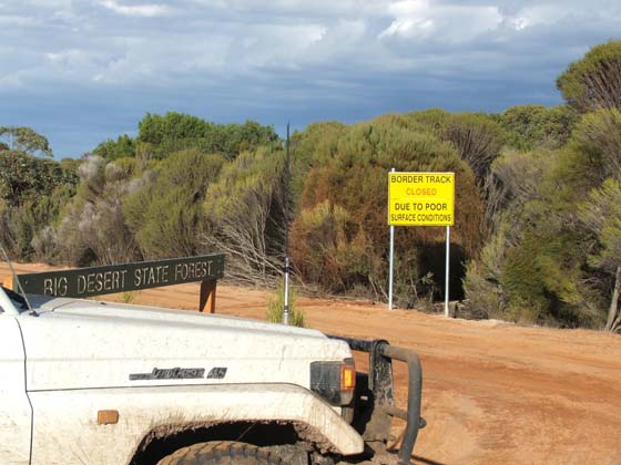 16-Border Track diversion