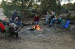 15-Heidi warms up for Happy Hour after a 4WD day