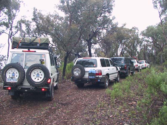 11-Convoy waiting for the track to be cleared ahead