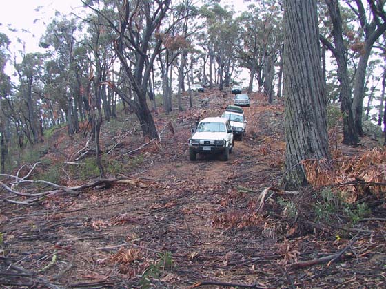 17-Our convoy heads down through the cleared track ahead