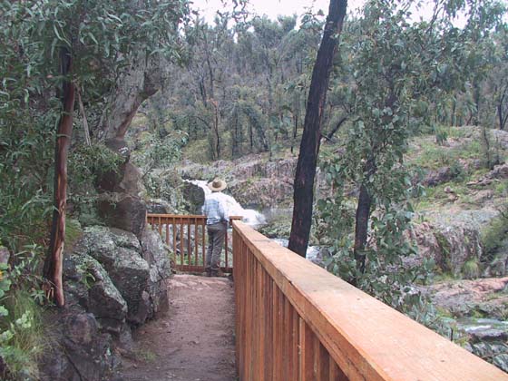 22-Heidi takes in the views at the Lt River falls