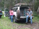 06-Colleen & Rodney take a break on the Bonang River