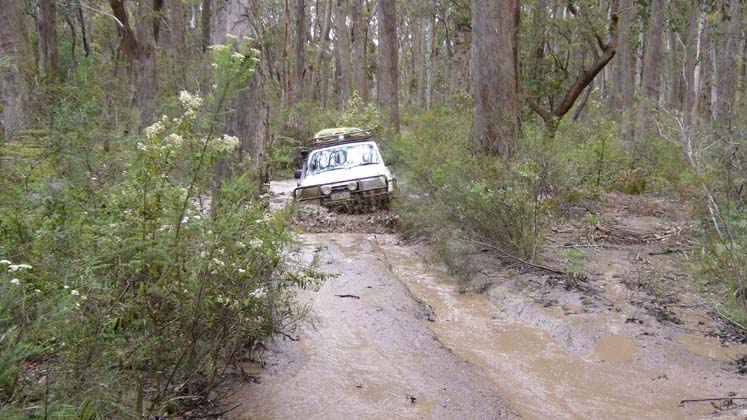 26-Gerry Gee takes on mud & water on the Toombon