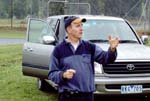 02-Laurie revs up the convoy for our 4WD trip