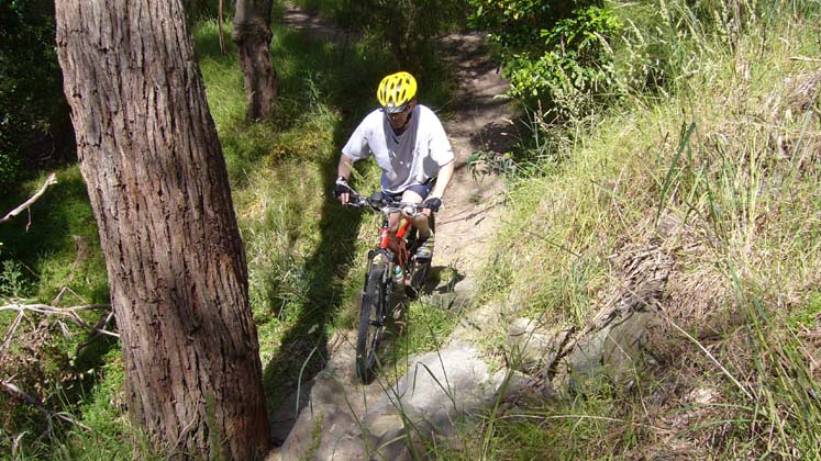 11-Bryan climbs a tricky section
