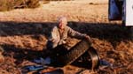 24-Sue repairs a puncture at Brushcutters Flat