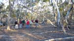 12-John shows his chainsawing skills to the crowd
