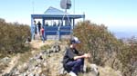 07-Darcy admires the scenery at the Pinnacle fire tower