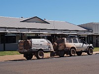 Stopping for lunch at Burketown pub
